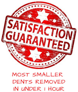 Dents removed in under 1 hour